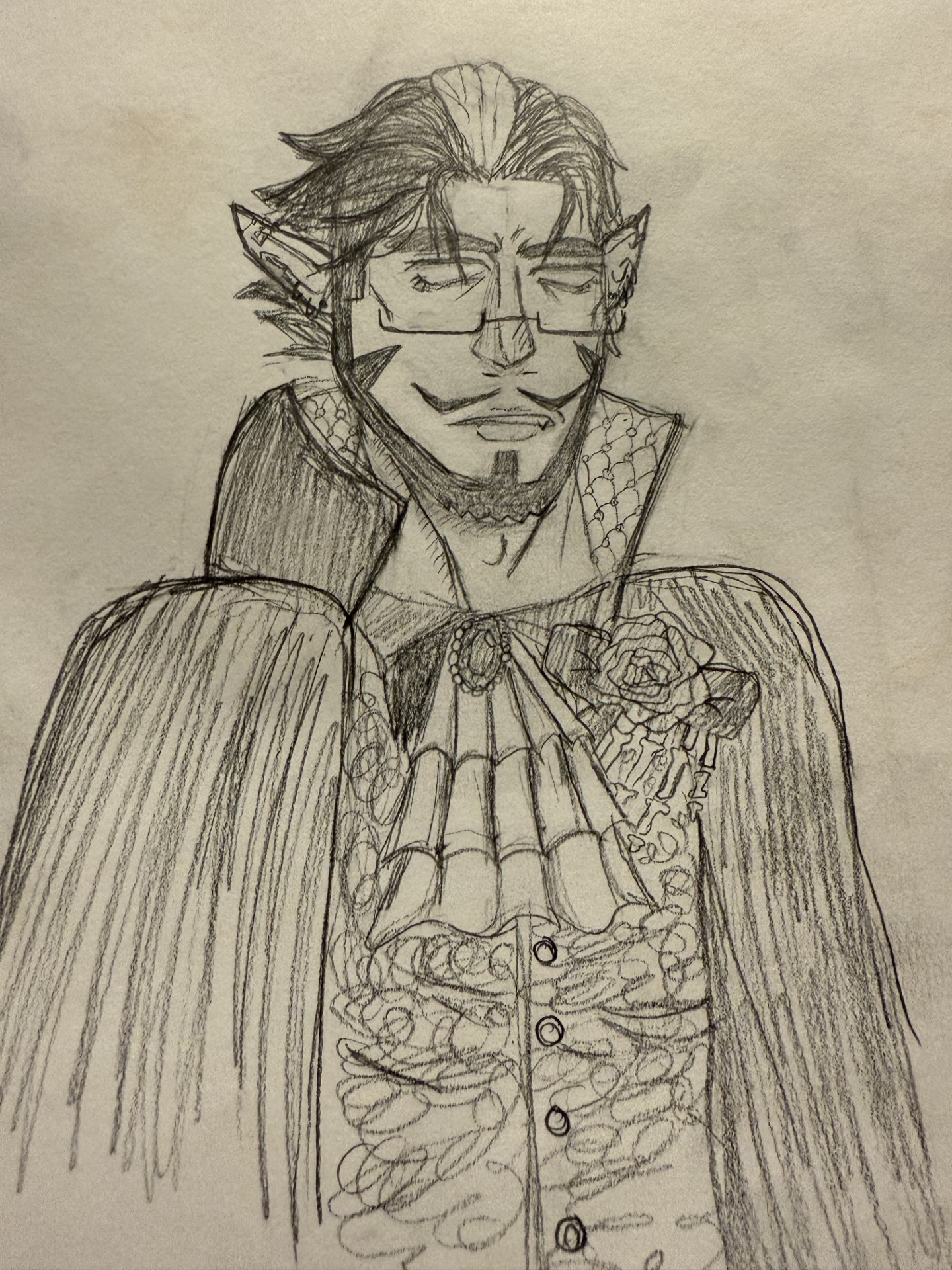 A drawing of a Vampire